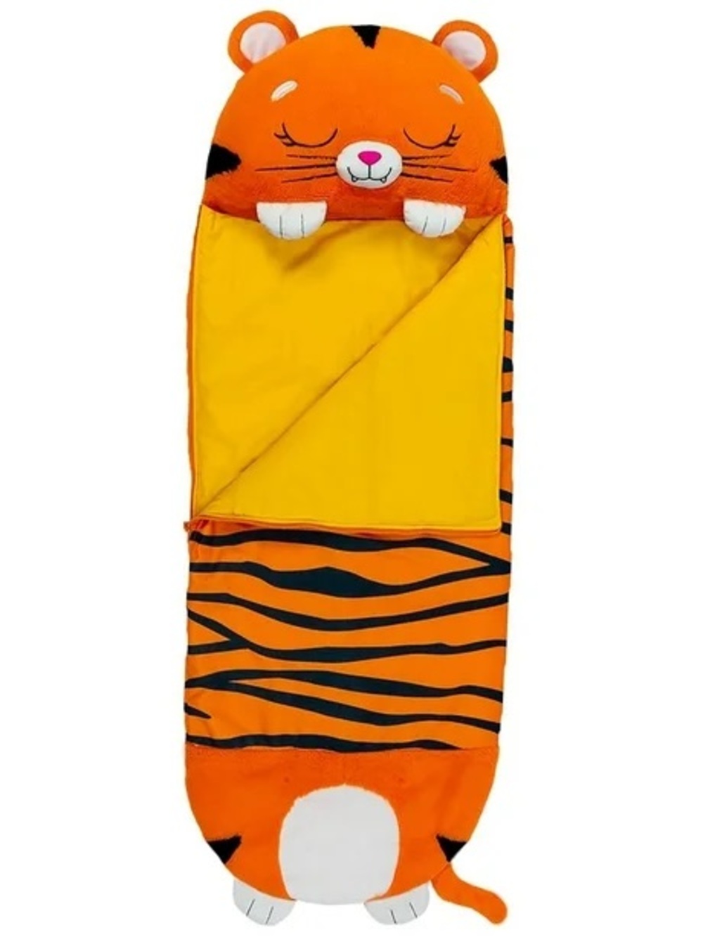 Happy Nappers Tiger Sleep Sack Kids Sleeping Bag Pillow Boy Girl Plush Animal